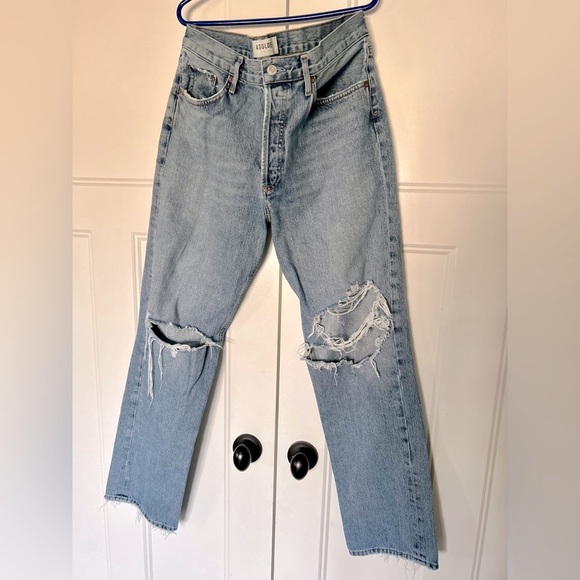 Agolde high rise distressed Lana Jean. Size 29. - Picture 3 of 7